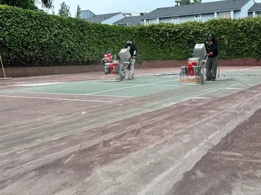 Game Court, Coatings Removal8